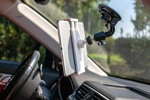 iPad Clamp with suction cup car plane tripod mount for iPad 10 or 11 inch