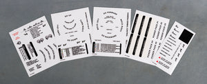 Sticker Set ID Marking Decal Black/White Combo for DJI Inspire Quadcopter