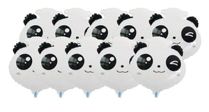 10pk Panda Foil Balloon Holiday Party Decoration Christmas Birthday Halloween