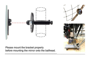 Fuel Level Mirror Gauge Frame Mounted for PPG Paramotor Powered Paraglider