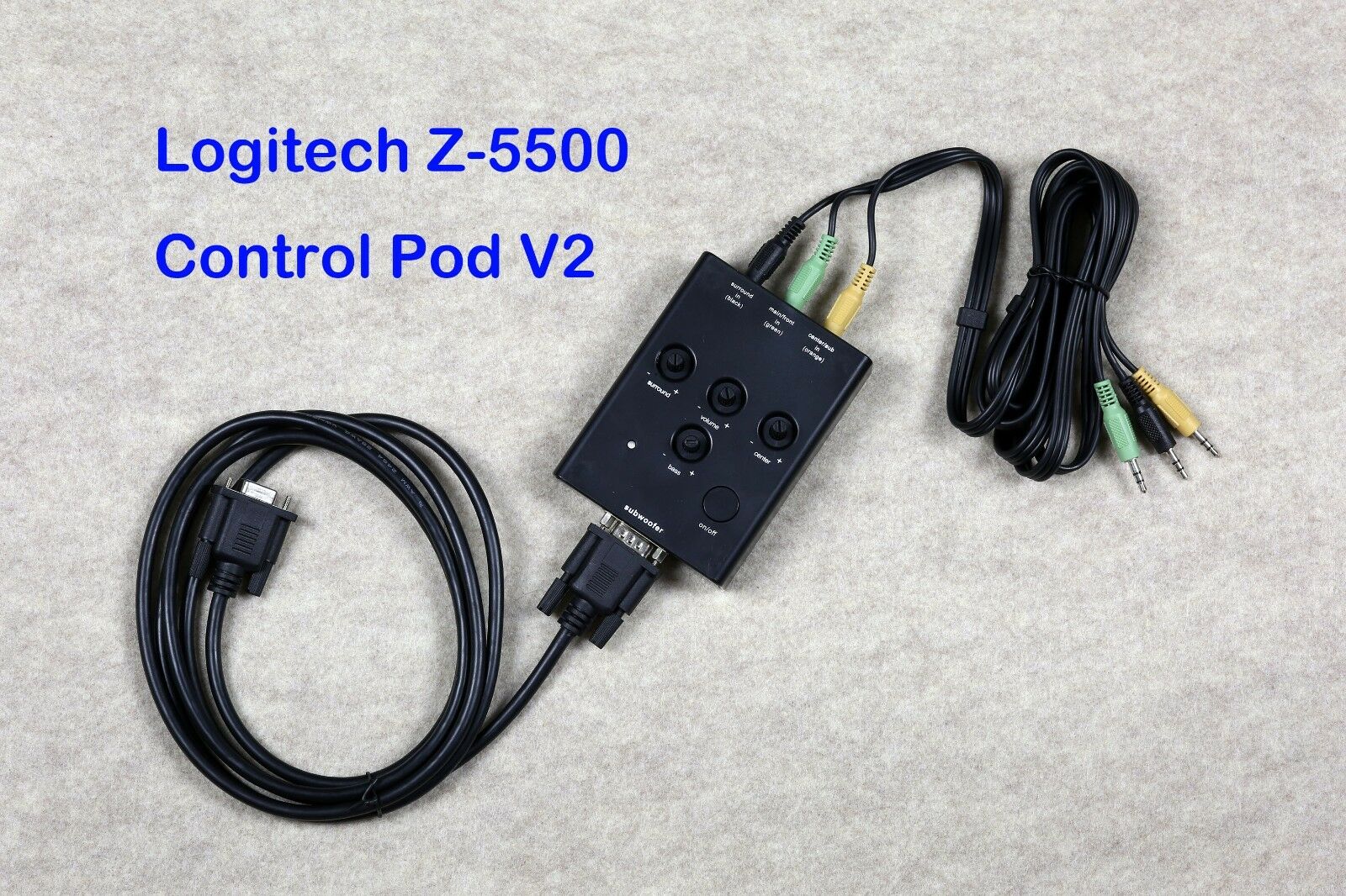 Logitech Z-5500 Computer Speakers Control Pod V2 Post636 Subwoofer Wired Remote