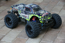 Load image into Gallery viewer, 4pk Wheels for Traxxas Stampede VXL / Slash Blacked Out Rim w/ Tires 1/10 12mm
