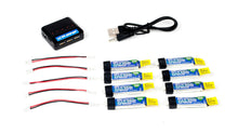 Load image into Gallery viewer, Combo 1x Charger and 8x 150mah 1s 3.7v 25c Lipo Battery E-Flite Sport Cub S
