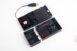 V2 Black Case Dual Fans for Stratux ADS-B Kit Fits AHRS Module and GPYes