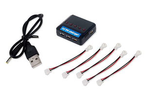 5 Port Parallel USB Multiple Charger for E-flite 1S 3.7v Li-Po Battery