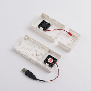 V2 White Case Dual Fans for Stratux ADS-B Kit Fits AHRS Module and GPYes