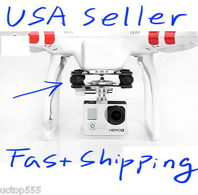 DJI Phantom 1 2 3 Jello Fix GoPro Mount W/ Rubber Balls Vibration Isolator