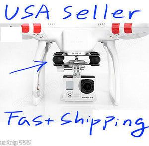 DJI Phantom 1 2 3 Jello Fix GoPro Mount W/ Rubber Balls Vibration Isolator