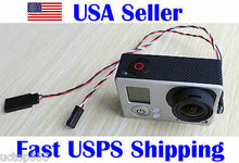 Load image into Gallery viewer, Gopro Hero 3 Hero 4 Mini USB to AV Video Output &amp; 5V DC Power BEC Input Cable
