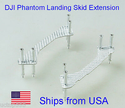Tall Landing Skid Extension Silver for DJI Phantom