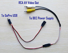 Load image into Gallery viewer, Gopro Hero3 USB to AV Video Output RCA Combo Cable&amp; 5V DC Power Supply Cable FPV
