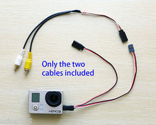 Load image into Gallery viewer, Gopro Hero3 USB to AV Video Output RCA Combo Cable&amp; 5V DC Power Supply Cable FPV
