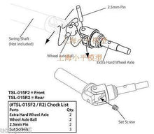 Load image into Gallery viewer, Upgrade Hard Steel Rear Stub Axles for Traxxas 6853X 1/10 Stampede / Slash
